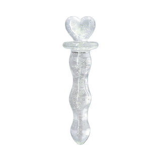 Firefly Heart A Glow Glass Dildo Clear - Horny Stoner
