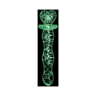 Firefly Heart A Glow Glass Dildo Clear - Horny Stoner
