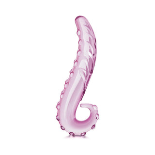 Glas 6 in. Lick-It Glass Dildo Pink - Horny Stoner