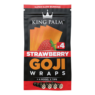 King Palm Goji Wraps & Filter Tips | 4pk | 15pc Display