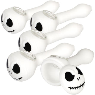 Jake Skeleton Silicone Hand Pipe - 4.5" 5CT BUNDLE