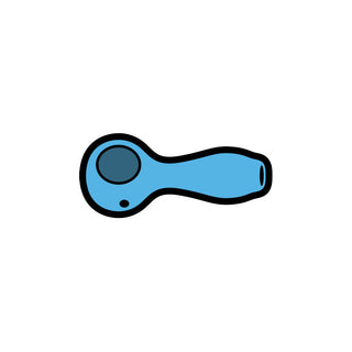 Weed Pin Blue Weed Pipe - Horny Stoner