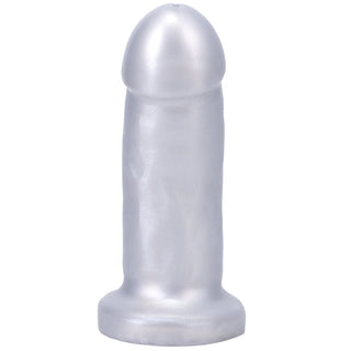 Tantus They/Them Super Soft Dildo Silver - Horny Stoner