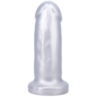 Tantus They/Them Super Soft Dildo Silver - Horny Stoner