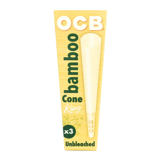 OCB Bamboo Unbleached Cones - Horny Stoner