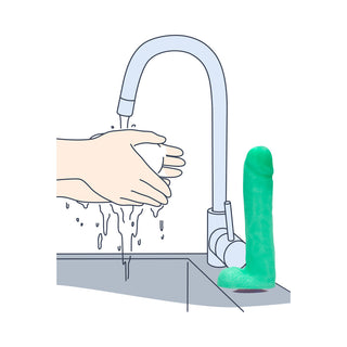 Shots S-Line Glow in the Dark Dicky Soap With Balls - Horny Stoner