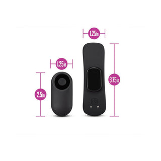 Temptasia Panty Vibe Rechargeable Remote-Controlled Silicone Wearable Vibrator Black - Horny Stoner