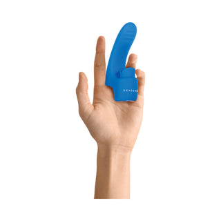 Gender X Flick It Rechargeable Flicking Dual Stimulation Silicone Finger Vibrator Blue - Horny Stoner