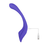 Evolved Anywhere Vibe Rechargeable Remote-Controlled Poseable Silicone Vibrator Blue - Horny Stoner