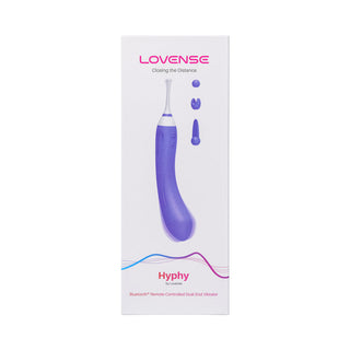 Lovense Hyphy Bluetooth Remote-Controlled Dual-End Vibrator Clitoral and G-Spot Stimulator - Horny Stoner