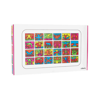 K. Haring Glass Rolling Tray