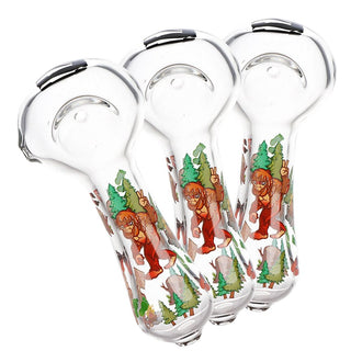 Pulsar Grumpy Bigfoot Glass Spoon Pipe - 4.5" 3ct