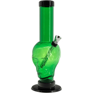 Acrylic Skull Bong 9-12" - Multiple Colors