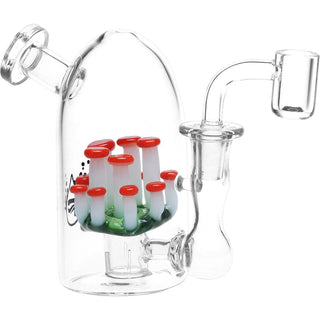 Pulsar There's Not Mushroom Left In Here Mini Glass Dab Rig - 4.75" / 14mm F - Horny Stoner