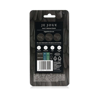 Je Joue Silicone Ring Maximum Stretch Black - Horny Stoner