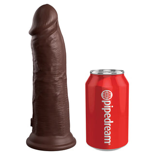King Cock Elite 8 in. Dual Density Silicone Cock Realistic Dildo With Suction Cup