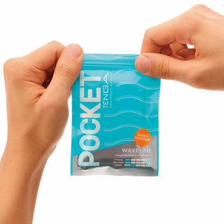 Tenga Pocket Masturbator Sleeve Wavy Line - Horny Stoner