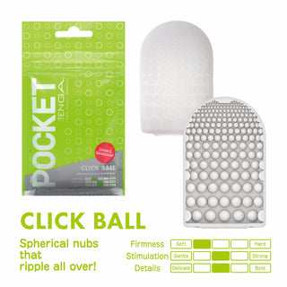 Tenga Pocket Masturbator Sleeve Click Ball - Horny Stoner