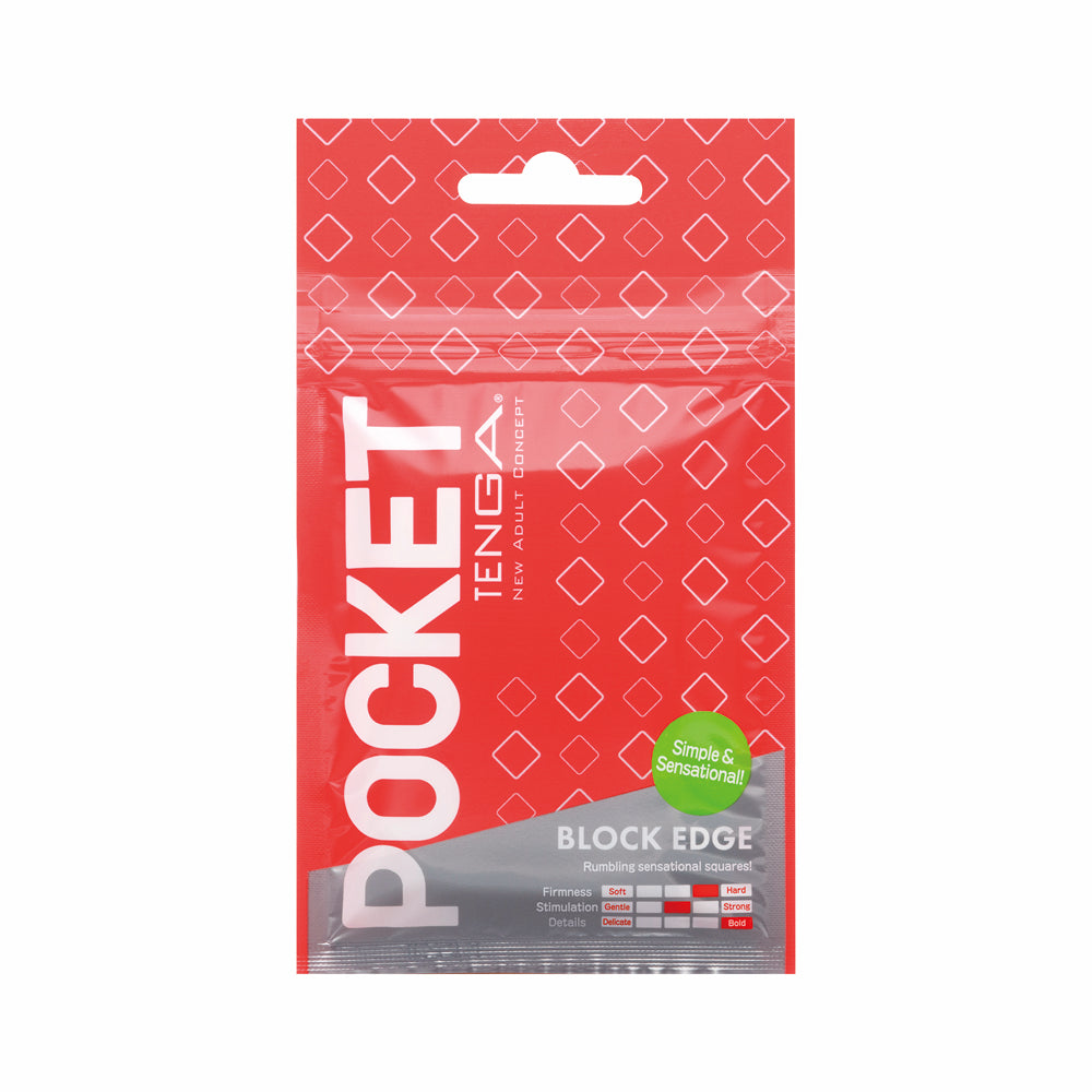 Tenga Pocket Masturbator Sleeve Block Edge - Horny Stoner