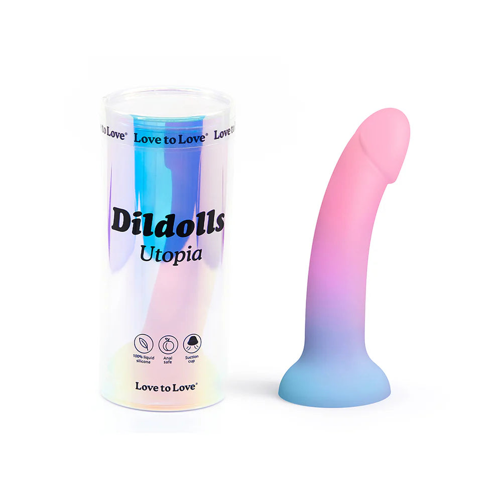 Love to Love Dildolls Suction Cup Silicone Dildo - Horny Stoner