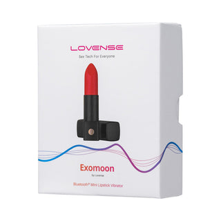 Lovense Exomoon Bluetooth Mini Lipstick Vibrator - Horny Stoner