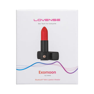 Lovense Exomoon Bluetooth Mini Lipstick Vibrator - Horny Stoner