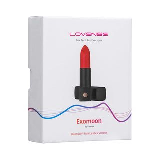 Lovense Exomoon Bluetooth Mini Lipstick Vibrator - Horny Stoner