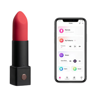 Lovense Exomoon Bluetooth Mini Lipstick Vibrator - Horny Stoner