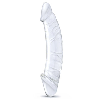 Glas 10.5 in. Girthy Realistic Glass Double Dong Dildo - Horny Stoner