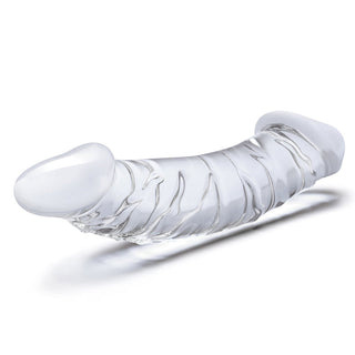 Glas 10.5 in. Girthy Realistic Glass Double Dong Dildo - Horny Stoner