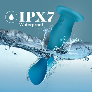Impressions Miami Rechargeable Silicone 6.5 in. Vibrating Dildo Teal - Horny Stoner