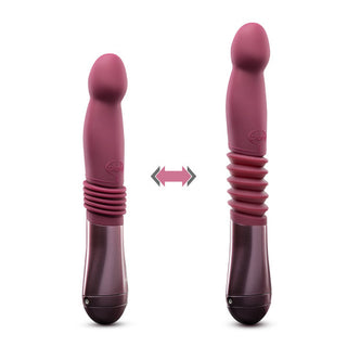 Temptasia Trixie Rechargeable 10 in. Silicone Thrusting Dildo Wine - Horny Stoner