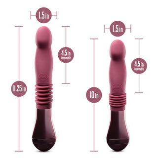 Temptasia Trixie Rechargeable 10 in. Silicone Thrusting Dildo Wine - Horny Stoner