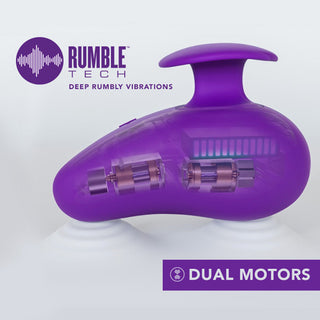Blush Wellness Palm Sense Rechargeable Silicone Vibrator Purple - Horny Stoner
