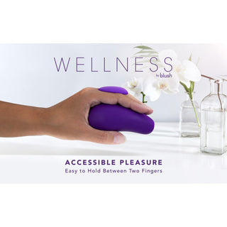 Blush Wellness Palm Sense Rechargeable Silicone Vibrator Purple - Horny Stoner