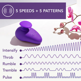 Blush Wellness Palm Sense Rechargeable Silicone Vibrator Purple - Horny Stoner