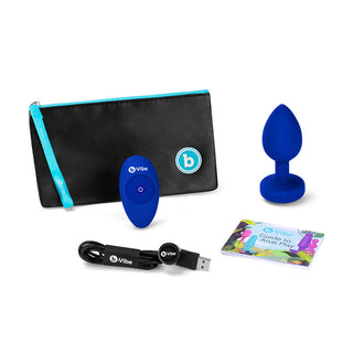 b-Vibe Rechargeable Vibrating Jewel Butt Plug
