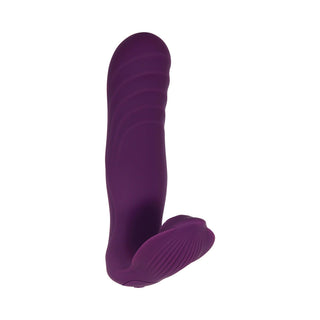 Gender X Velvet Hammer Rechargeable Remote-Controlled Thumping Thrusting Dual Stimulator Purple - Horny Stoner
