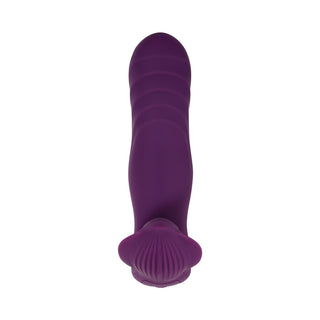 Gender X Velvet Hammer Rechargeable Remote-Controlled Thumping Thrusting Dual Stimulator Purple - Horny Stoner
