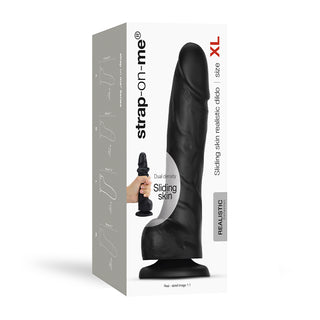 Strap-On-Me Sliding Skin Dual Density Strap-On Dildo - Horny Stoner