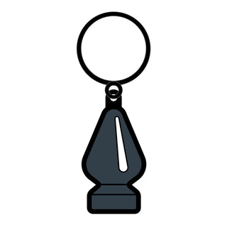 Sex Toy Keychain Gray Butt Plug - Horny Stoner