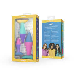 PMV20 Koda 3-Piece Butt Plug Set Multicolor - Horny Stoner