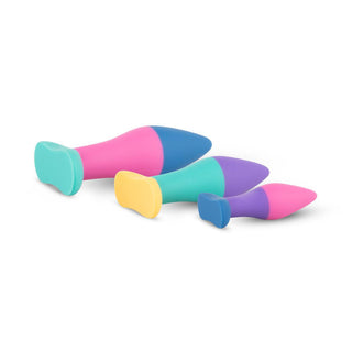 PMV20 Koda 3-Piece Butt Plug Set Multicolor - Horny Stoner