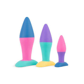 PMV20 Koda 3-Piece Butt Plug Set Multicolor - Horny Stoner