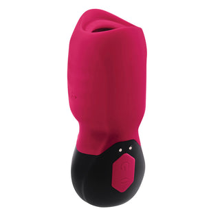 Gender X Body Kisses Rechargeable Vibrating Silicone Suction Massager Red - Horny Stoner