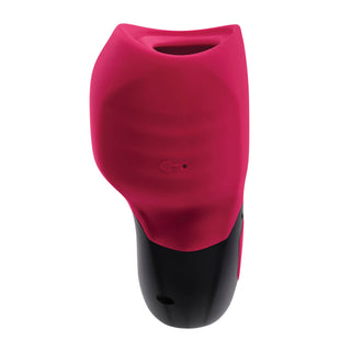 Gender X Body Kisses Rechargeable Vibrating Silicone Suction Massager Red - Horny Stoner