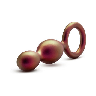 Anal Adventures Matrix Silicone Duo Loop Plug Copper - Horny Stoner