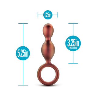 Anal Adventures Matrix Silicone Duo Loop Plug Copper - Horny Stoner