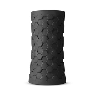 Blush M Elite Platinum Hekx Silicone Stroker Black - Horny Stoner