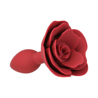 Lux Active Rose Silicone Butt Plug Red - Horny Stoner